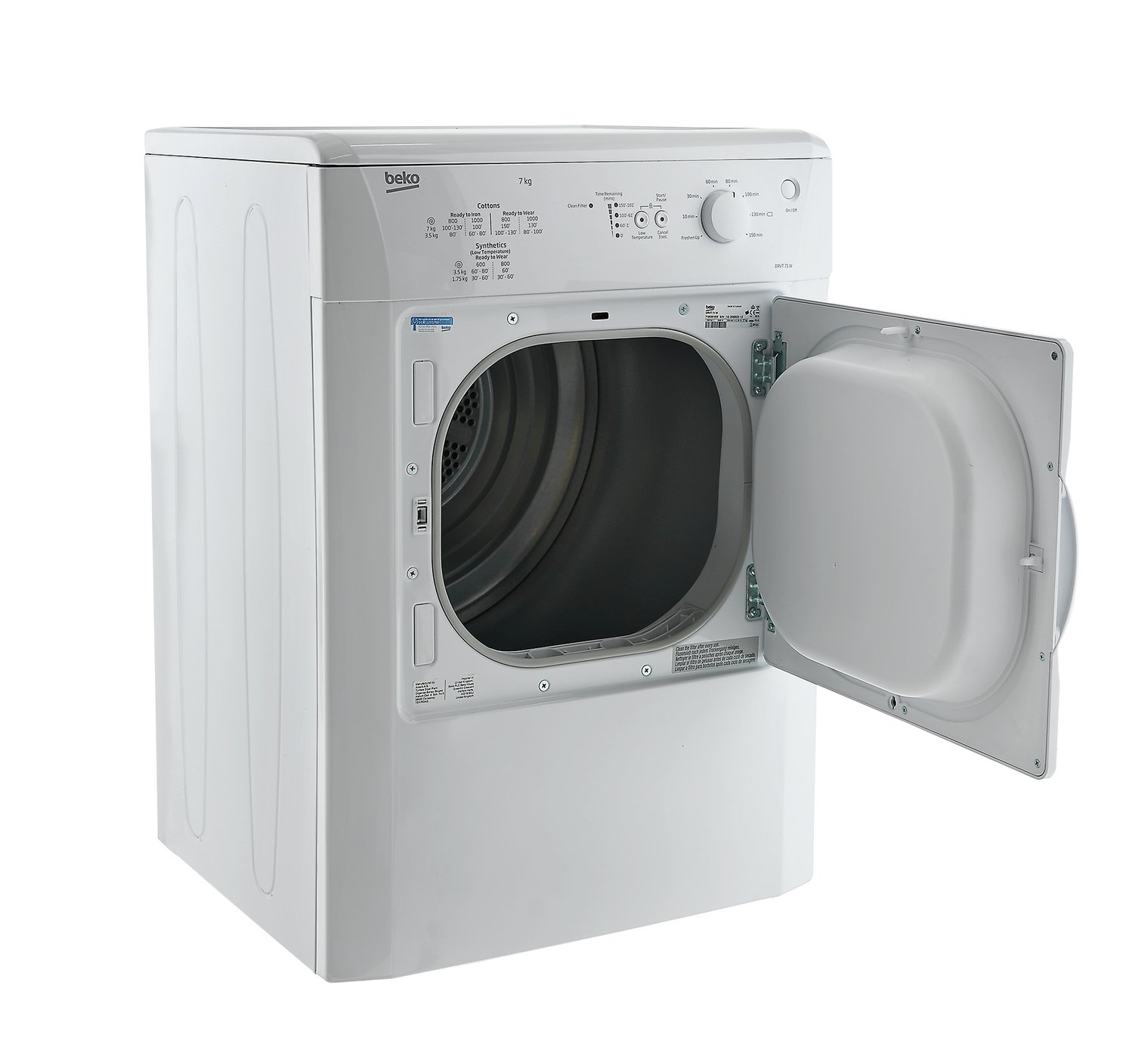 Beko DRVT71W 7KG Vented Tumble Dryer White
