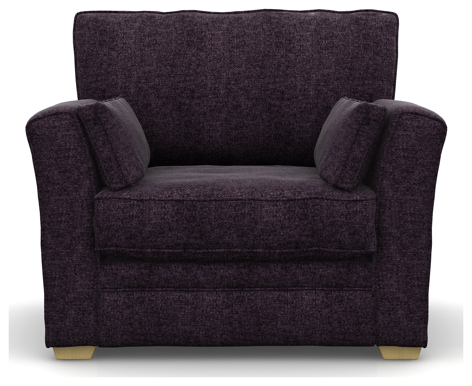 Heart of House Malton Tweed Fabric Cuddle Chair - Purple. Review