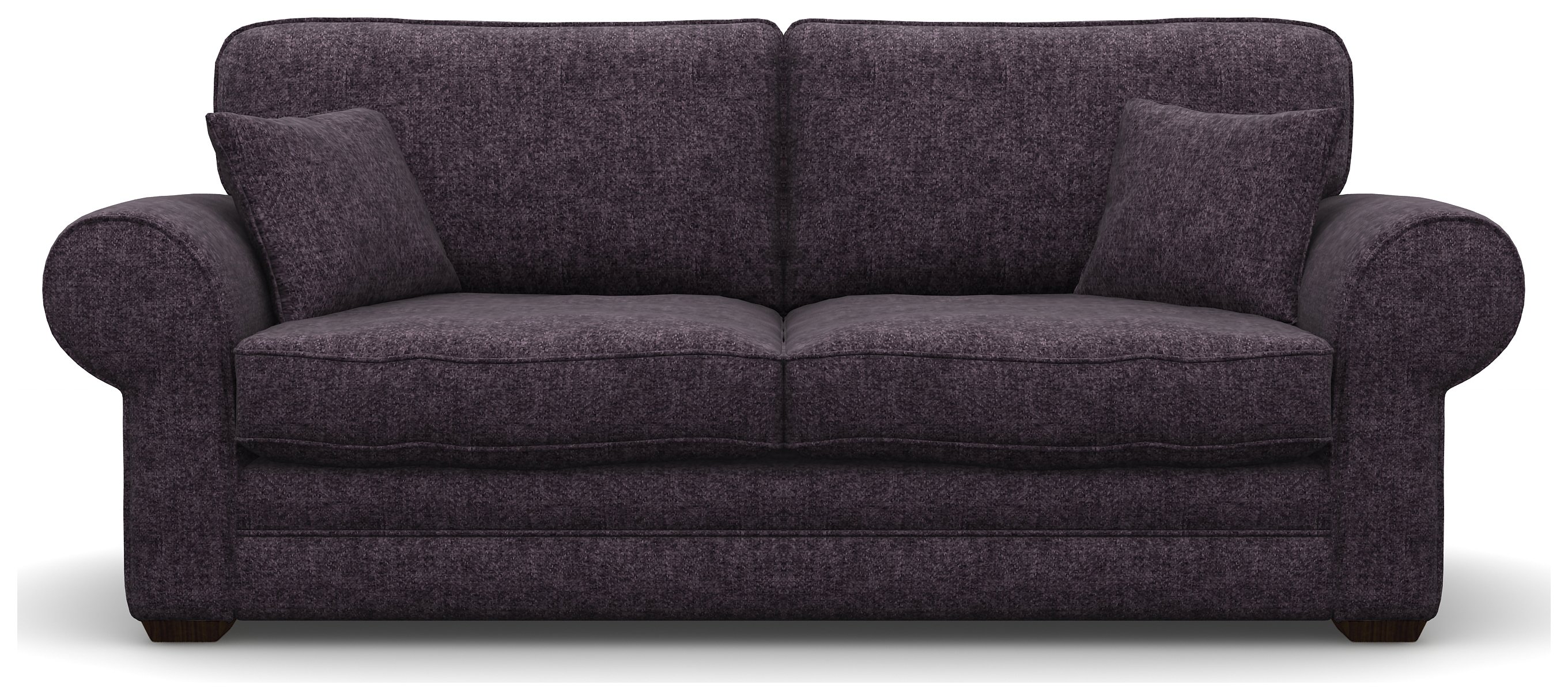 Heart of House Chedworth 3 Seat Purple Tweed Fabric Sofa review