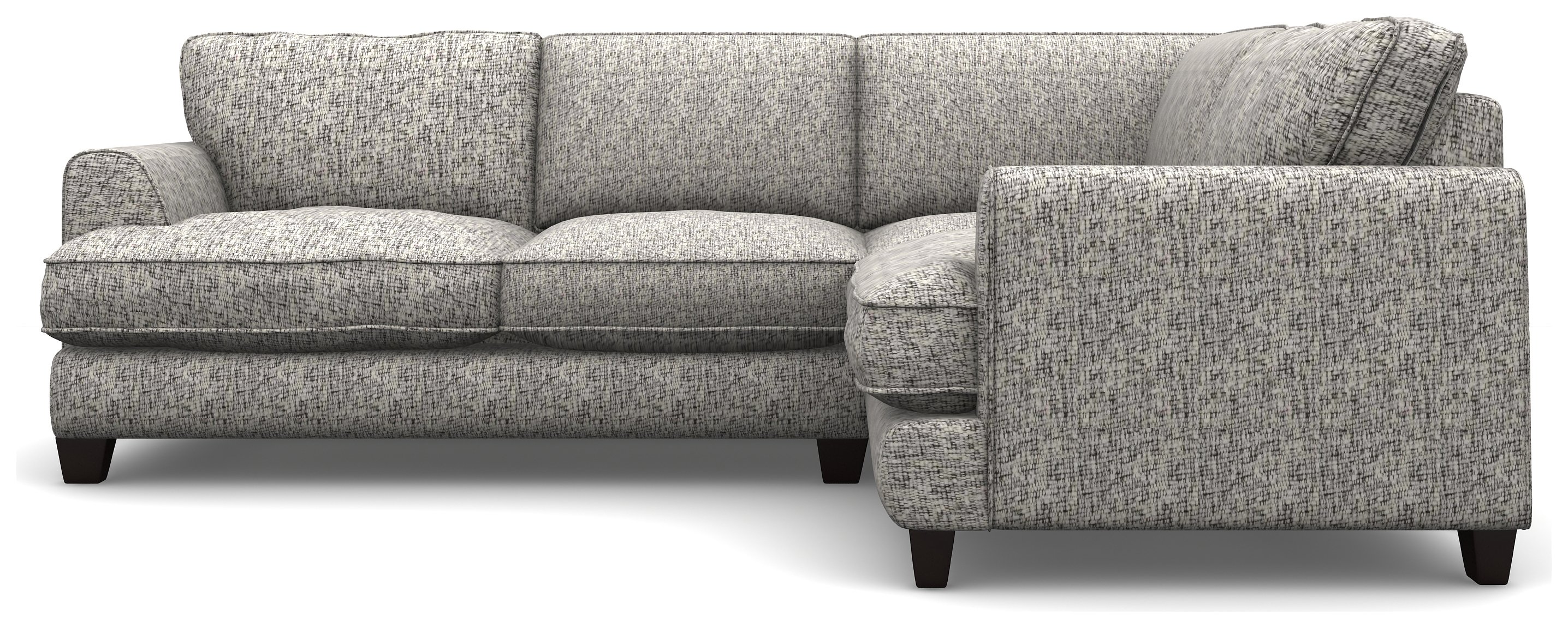 Review of Heart of House Hampstead Fabric Right Corner Sofa Stone + Black Legs