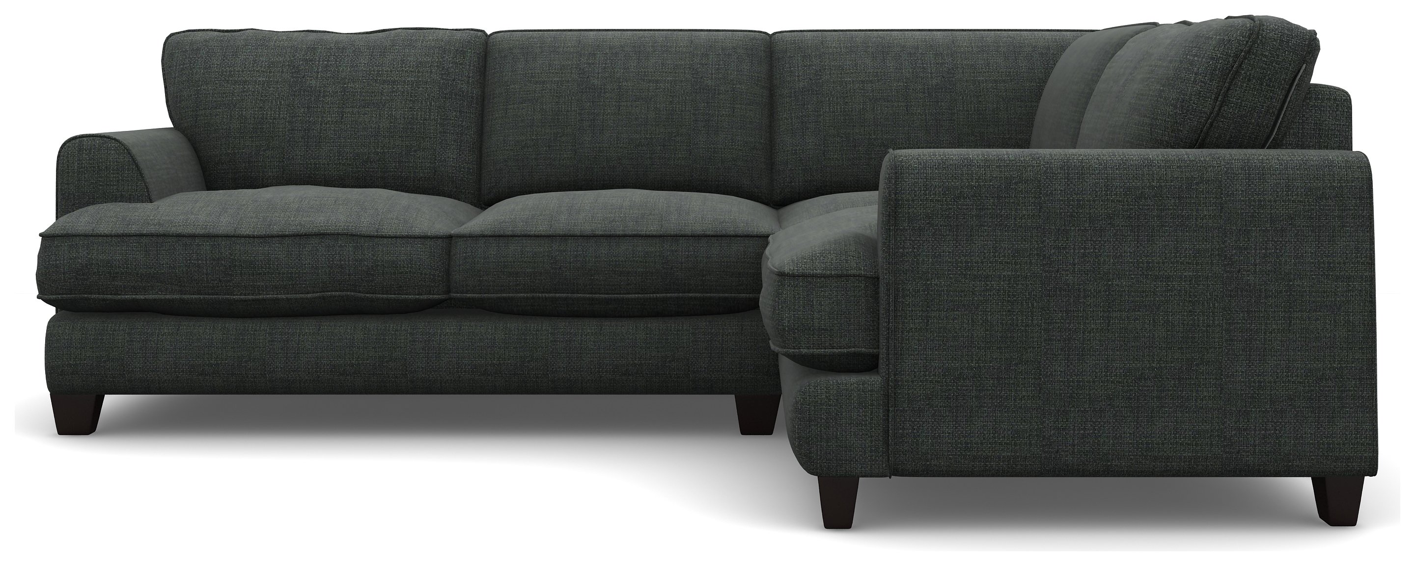 Review of Hampstead Fabric RH Corner Sofa Charcoal + Black Legs