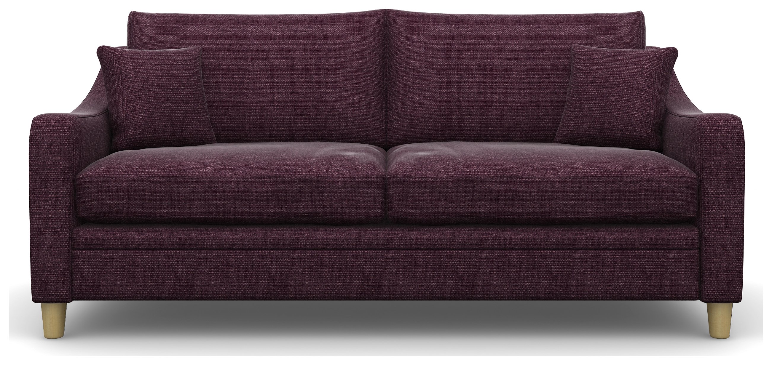 Heart of House Newbury 3 Seater Fabric Sofa - Purple Review