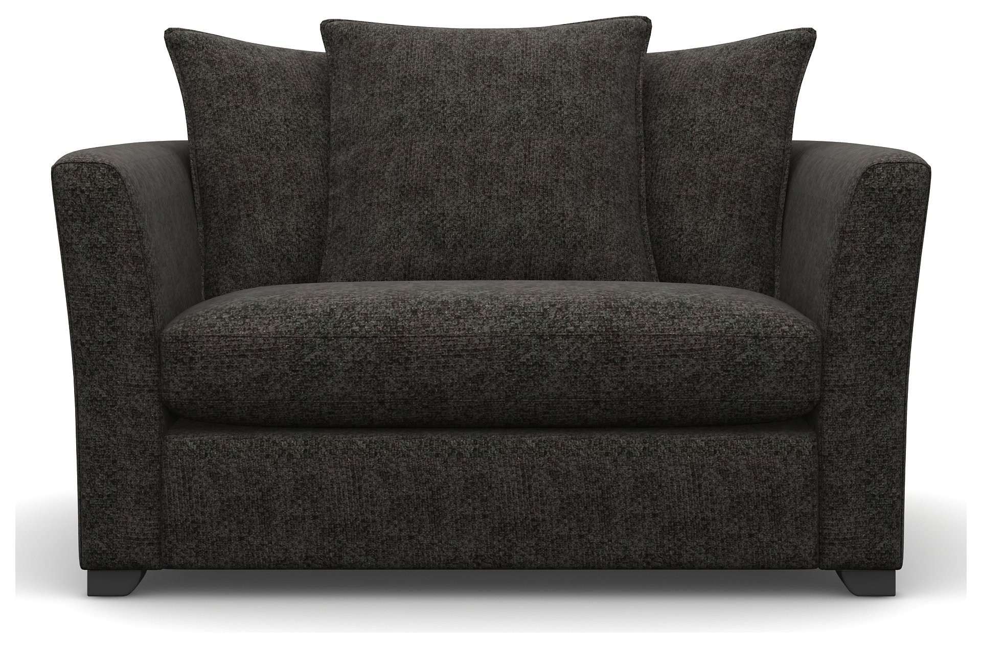 Heart of House Libby Fabric Cuddle Chair - Charcoal + Black Legs Review