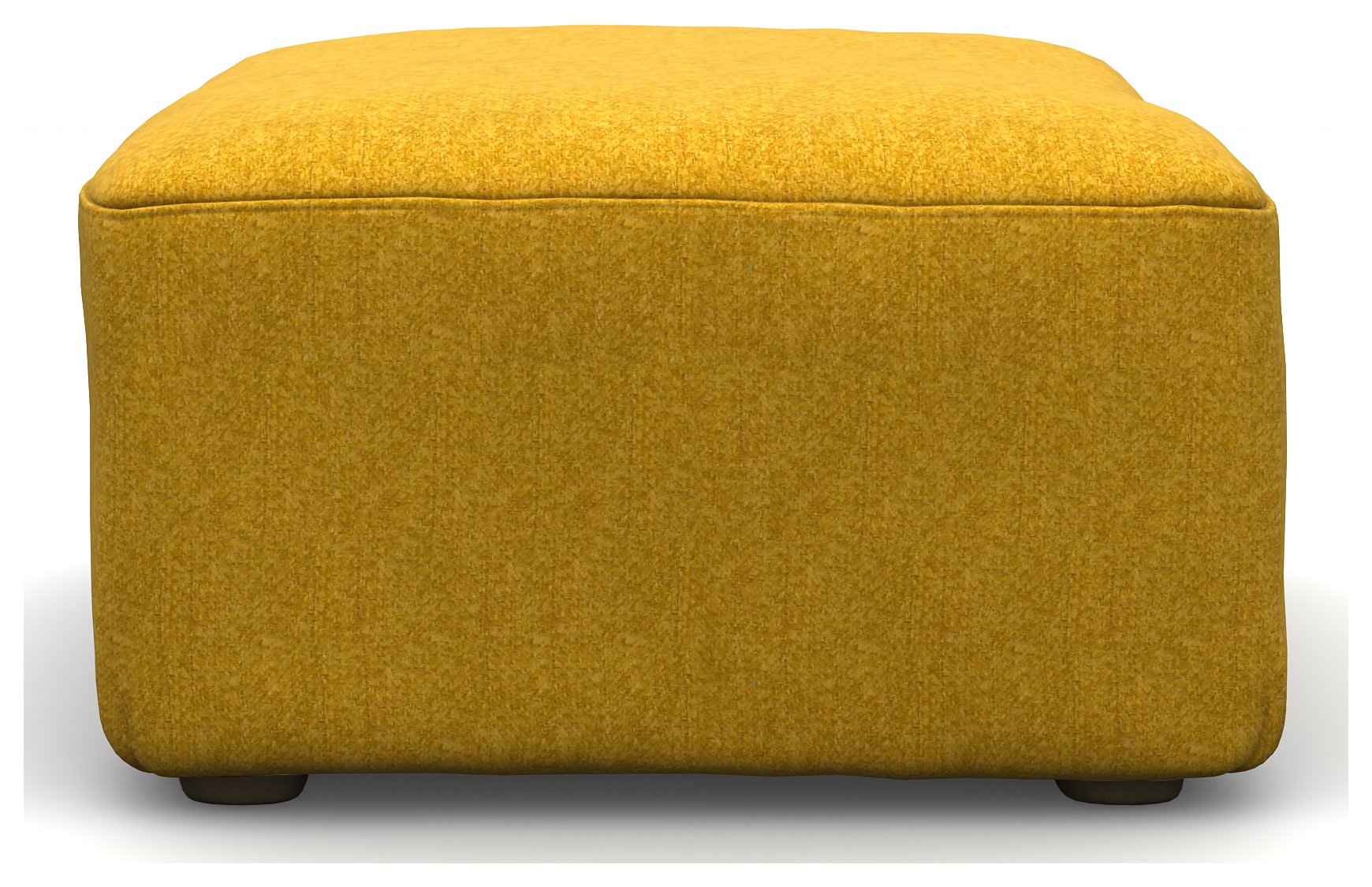 Heart of House Chloe Tweed Fabric Footstool - Saffron Yellow Review