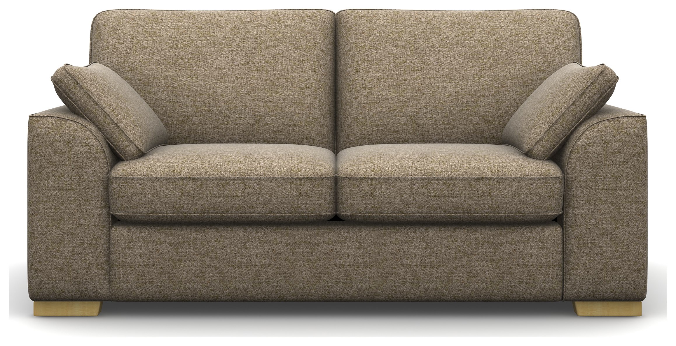 Review of Heart of House Lincoln 2 Seater Tweed Fabric Sofa Beige.