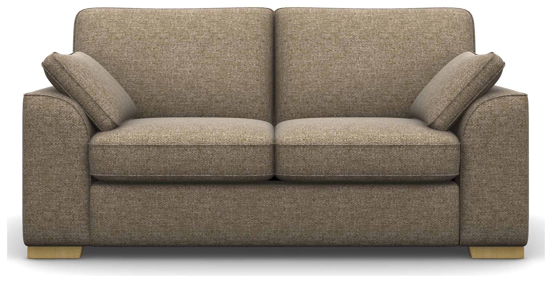 Heart of House Lincoln 2 Seater Tweed Fabric Sofa - Beige. Review