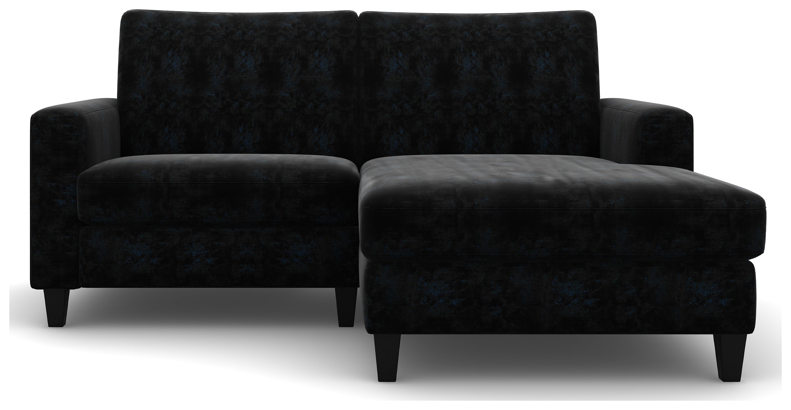 Heart of House Harrison Black Shimmer Fabric Chaise Sofa review