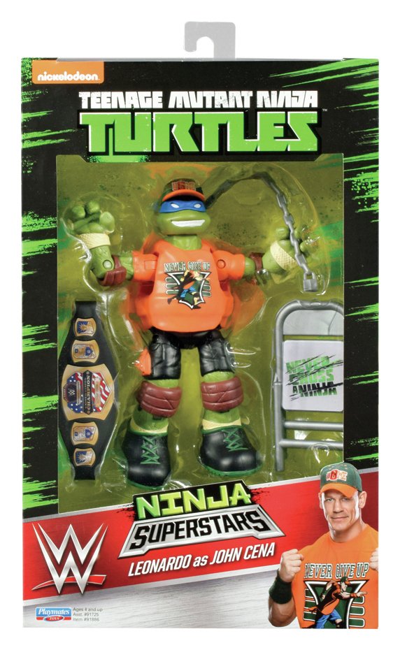 TMNT WWE Ninja Superstars Leo John Cena Action Figure. Review