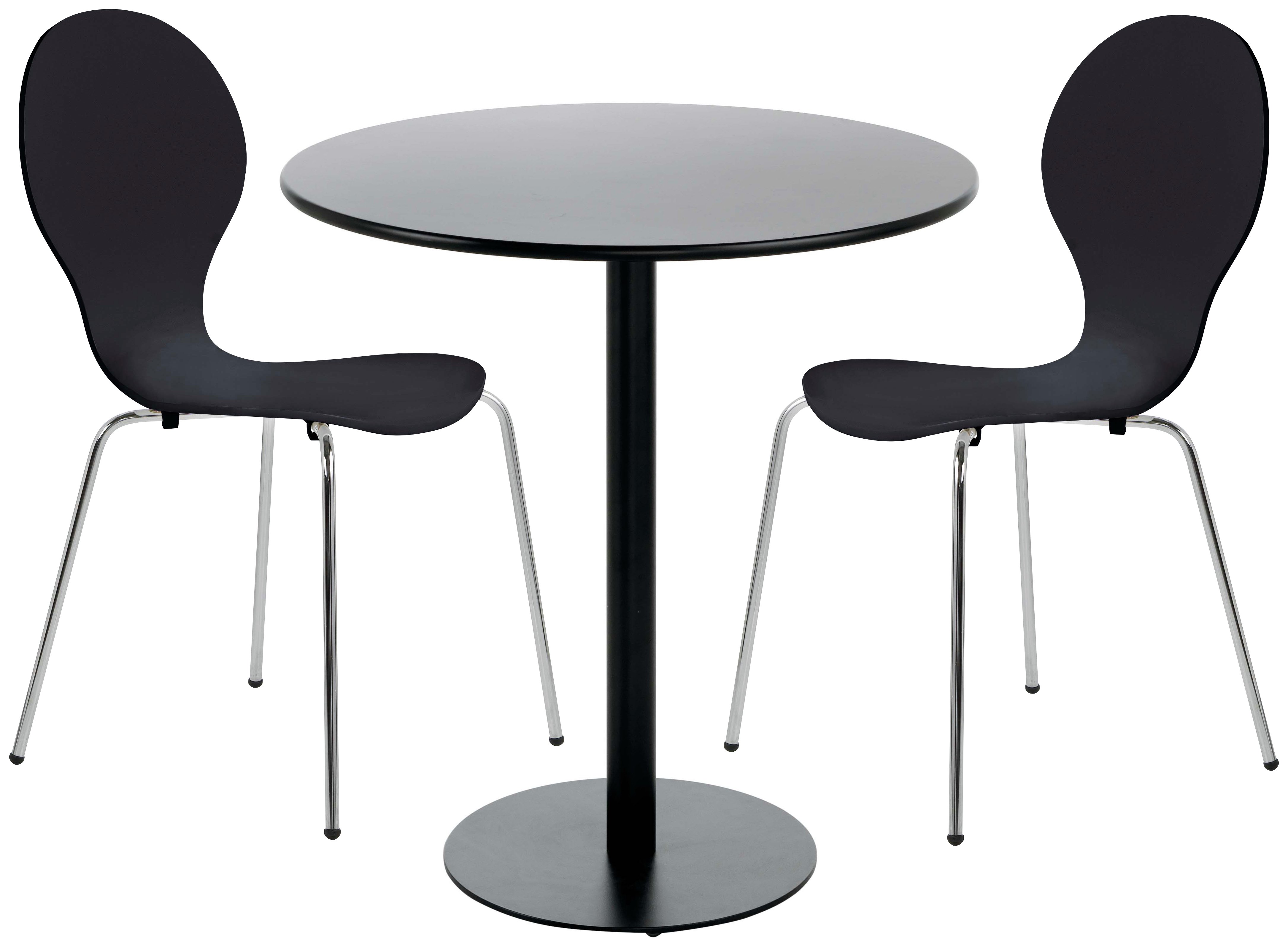 Habitat Kelby Black Table & 2 Scout Chairs review