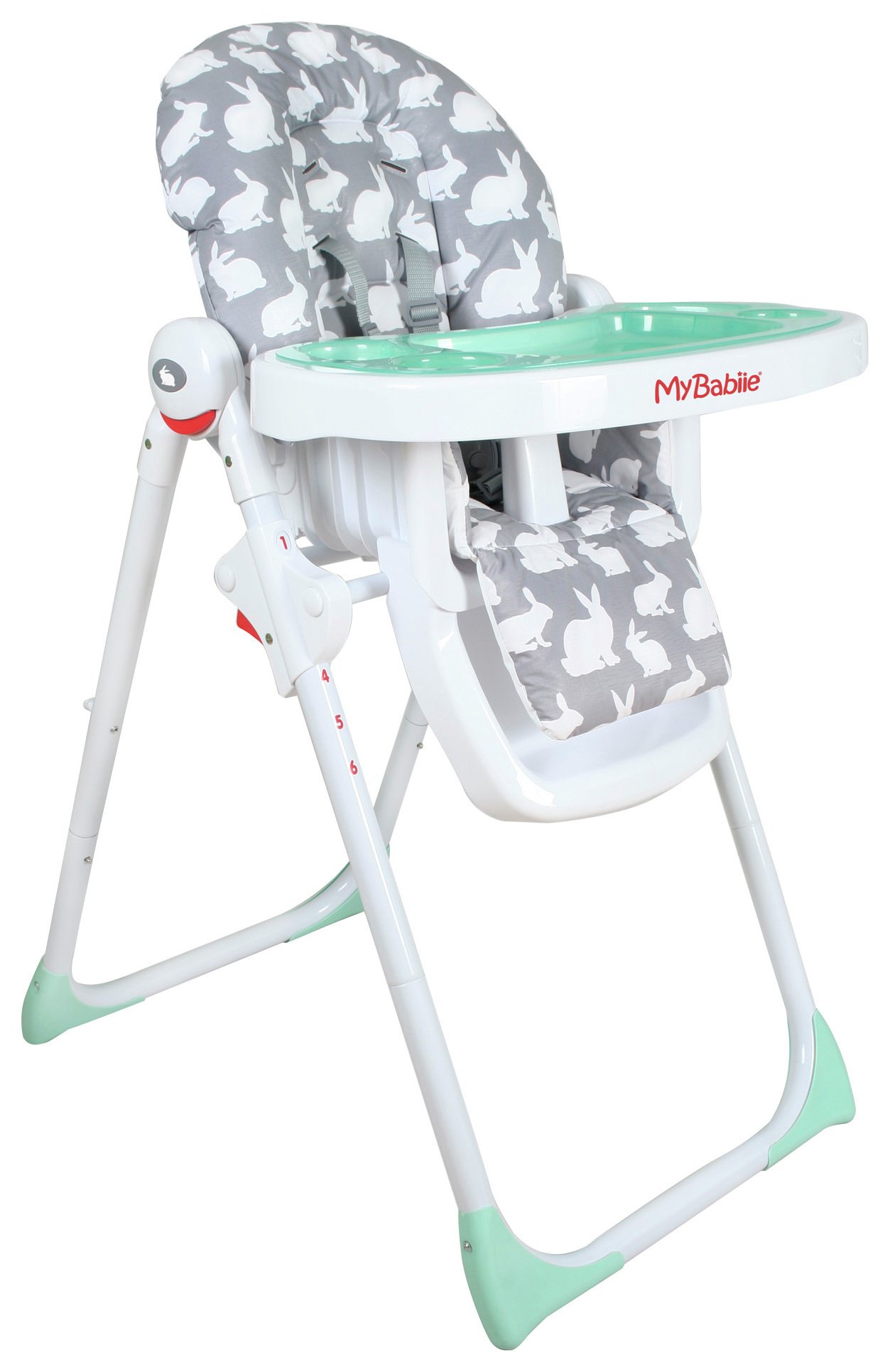 Buy My Babiie MBHC8GR Grey Rabbits Highchair at Argos.co.uk - Your