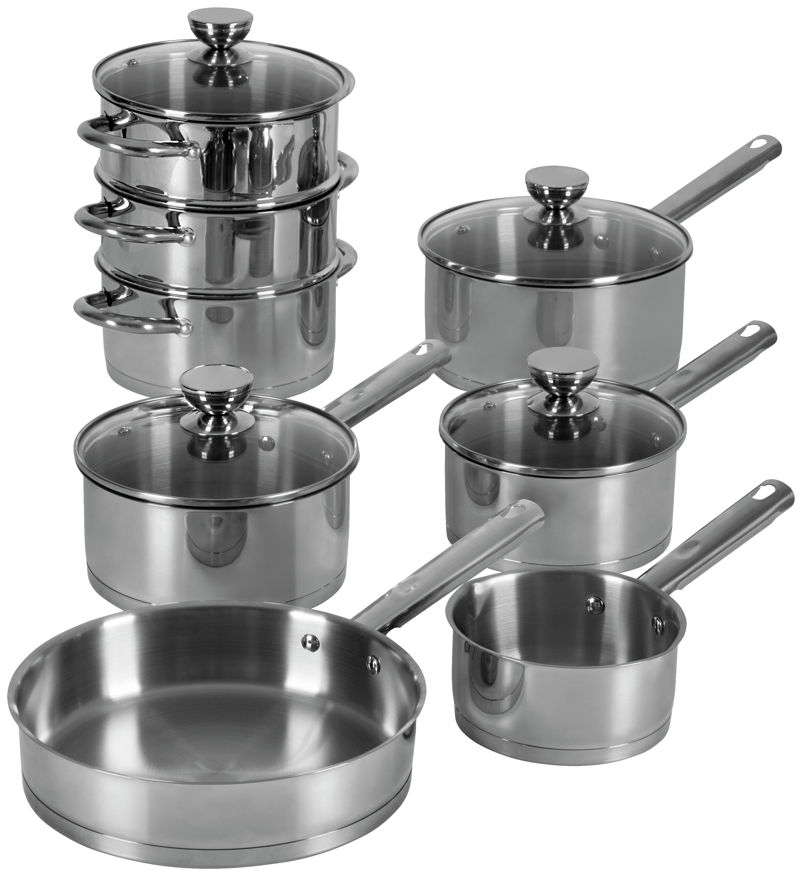 Swan 8 Piece Stainless Steel Saucepan Set. Review