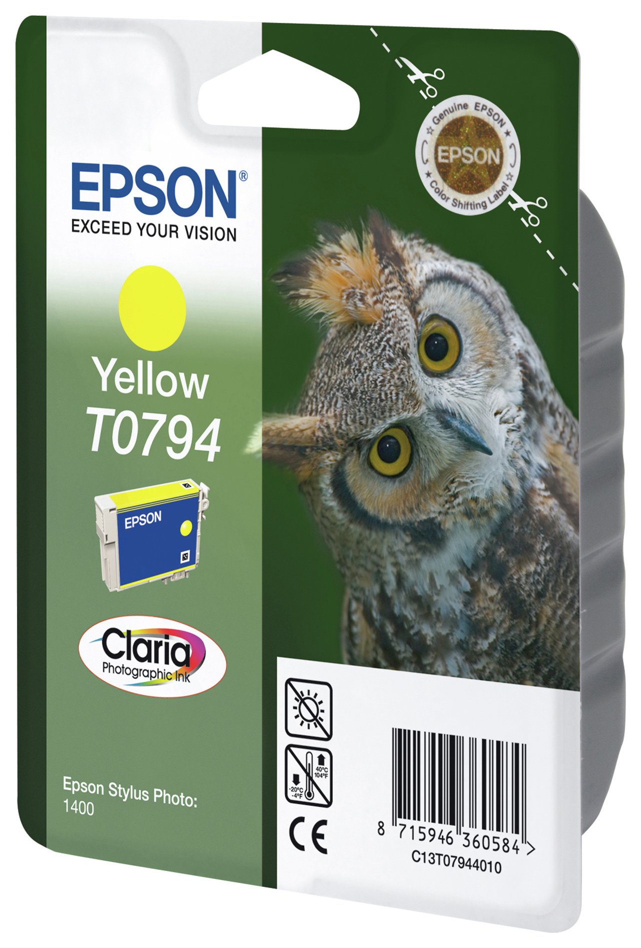 Epson Claria 79 High-Capacity Yellow Ink Cartridge (T0794) review