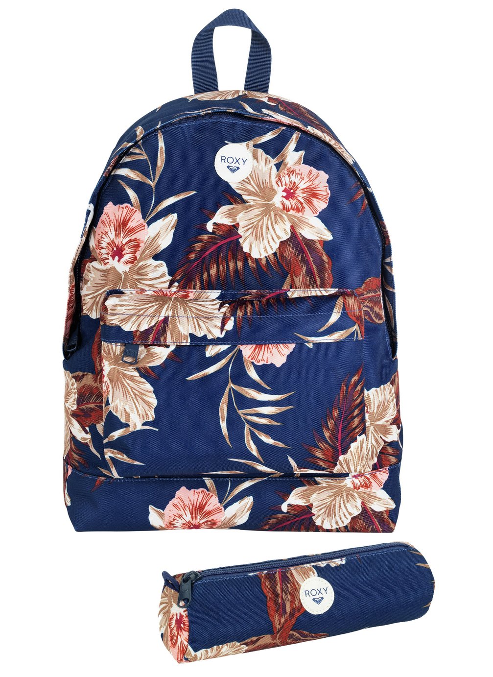 Roxy Navy Floral Backpack and Pencil Case review