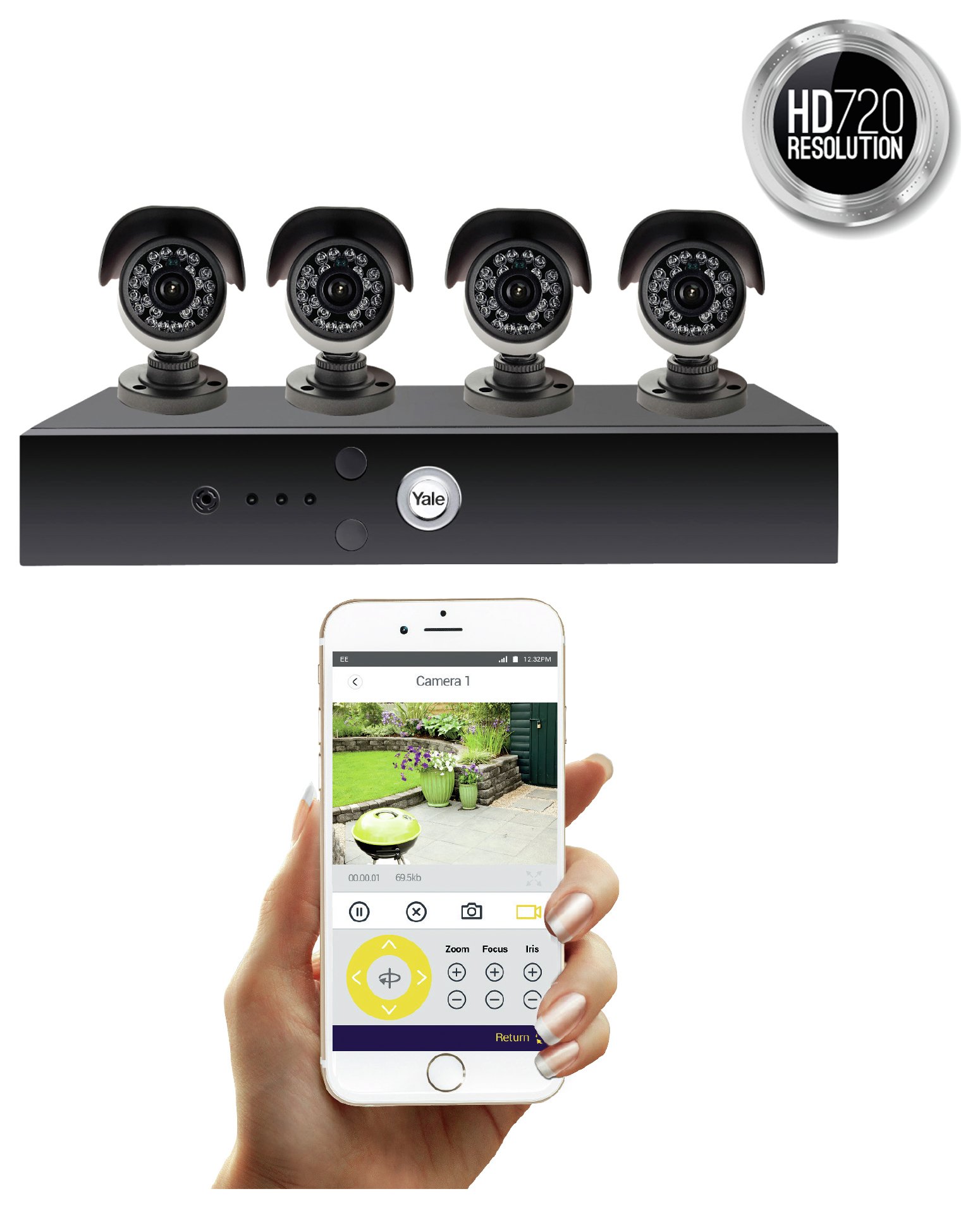 yale wireless cctv system