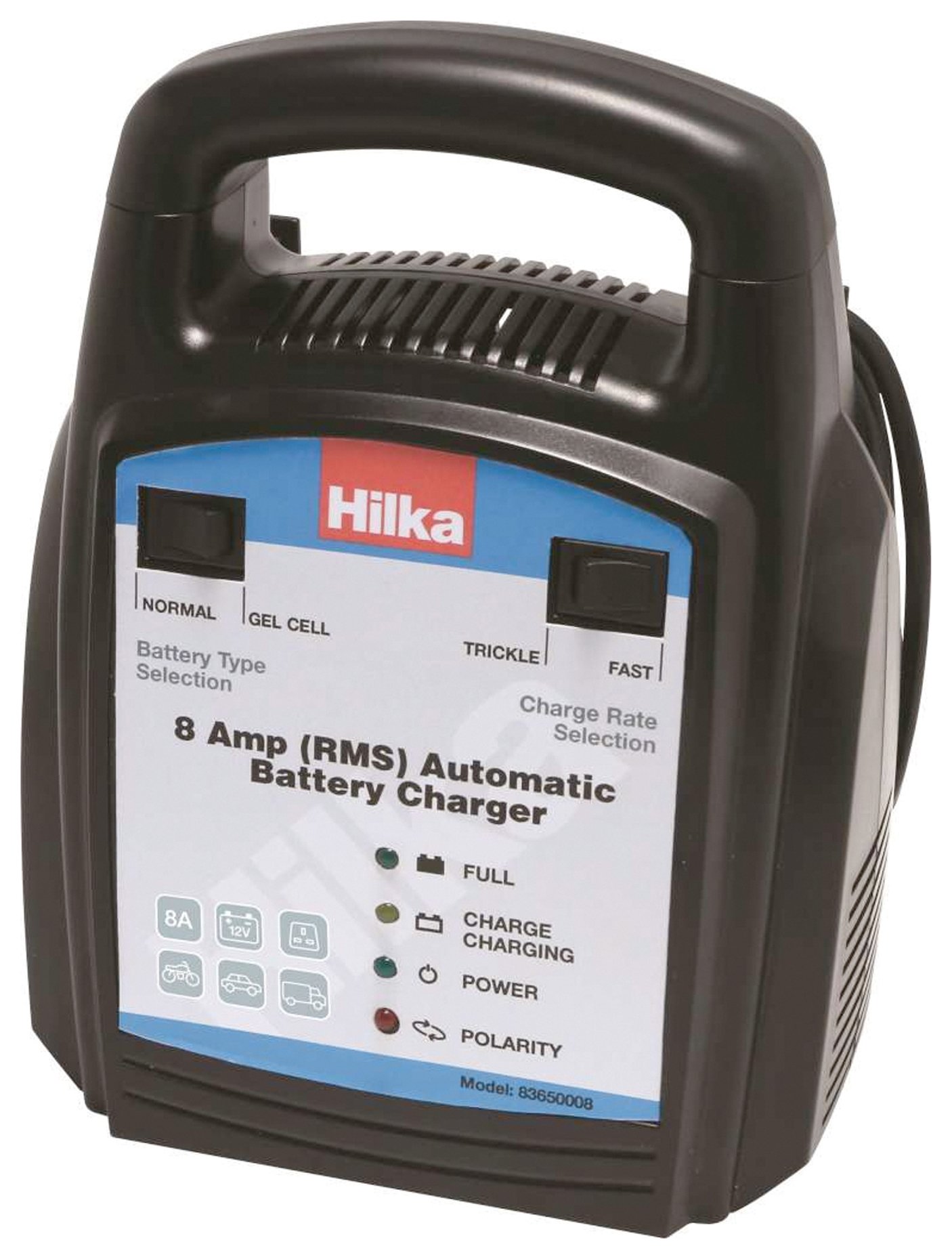 Hilka 8 Amp Automatic Battery Charger. Review