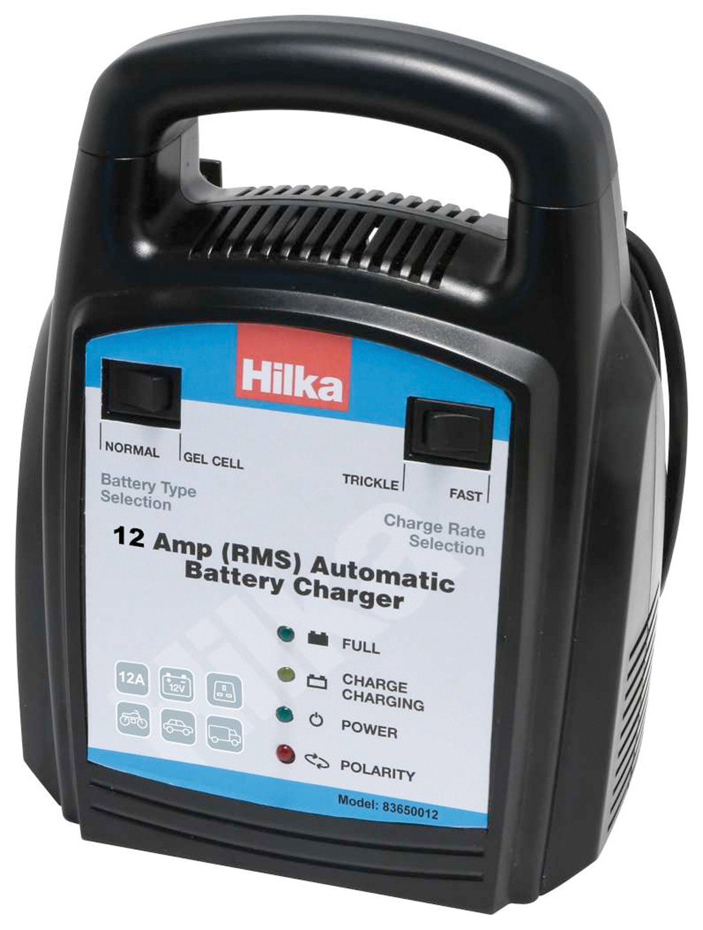 Hilka 12 Amp Automatic Battery Charger. Review