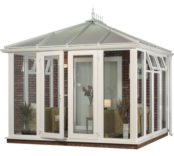 Buy Edwardian Full Height Small Conservatory White at Argos.co.uk