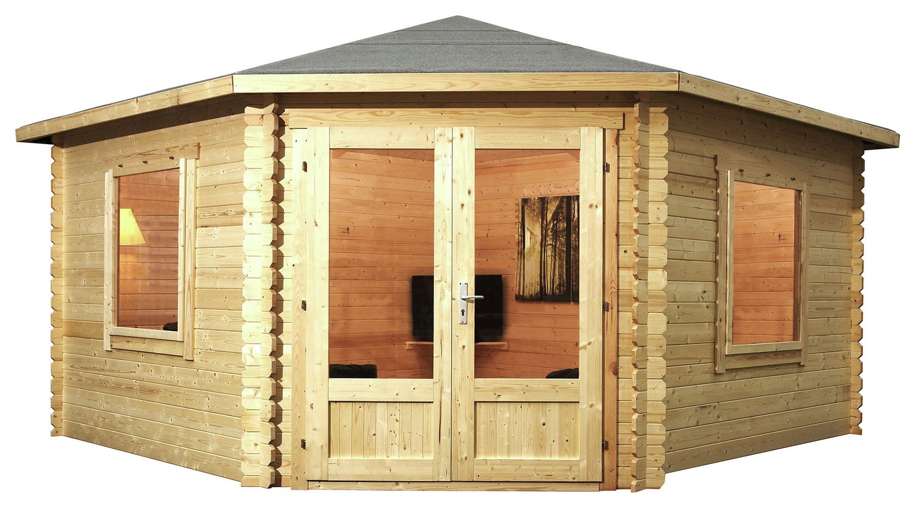 Mercia 4m x 4m Corner Log Cabin. review