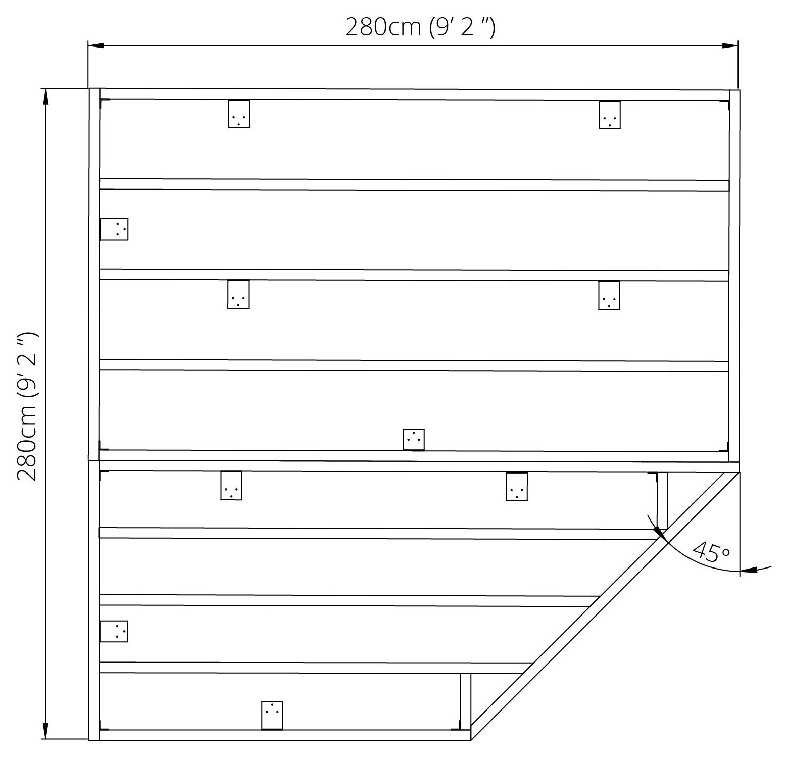 Mercia 9ft x 9ft Corner Base. Review