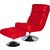 Buy HOME Costa Leather Effect Swivel Chair and Footstool - Red at Argos