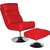 Buy HOME Costa Leather Effect Swivel Chair and Footstool - Red at Argos