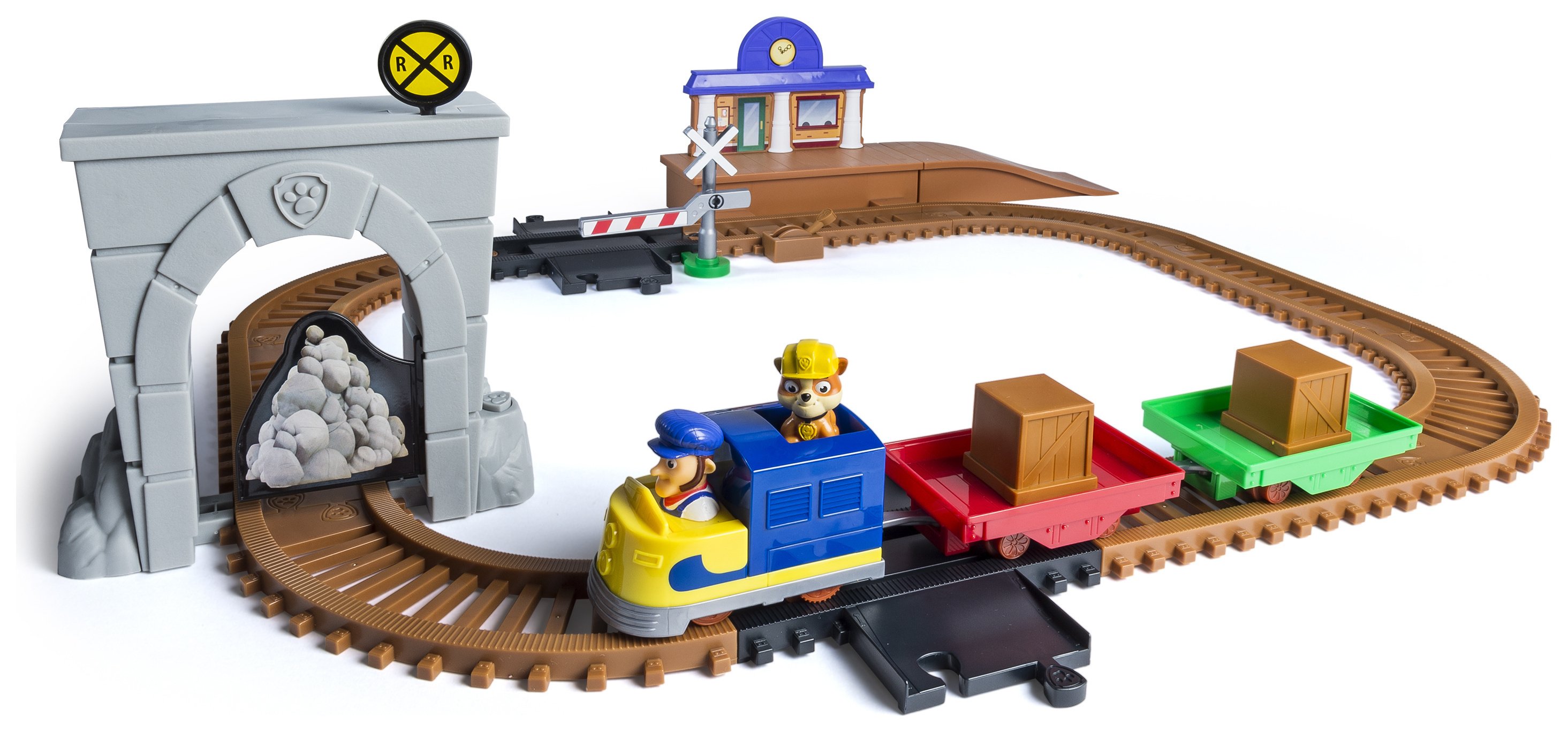 paw patrol train track set