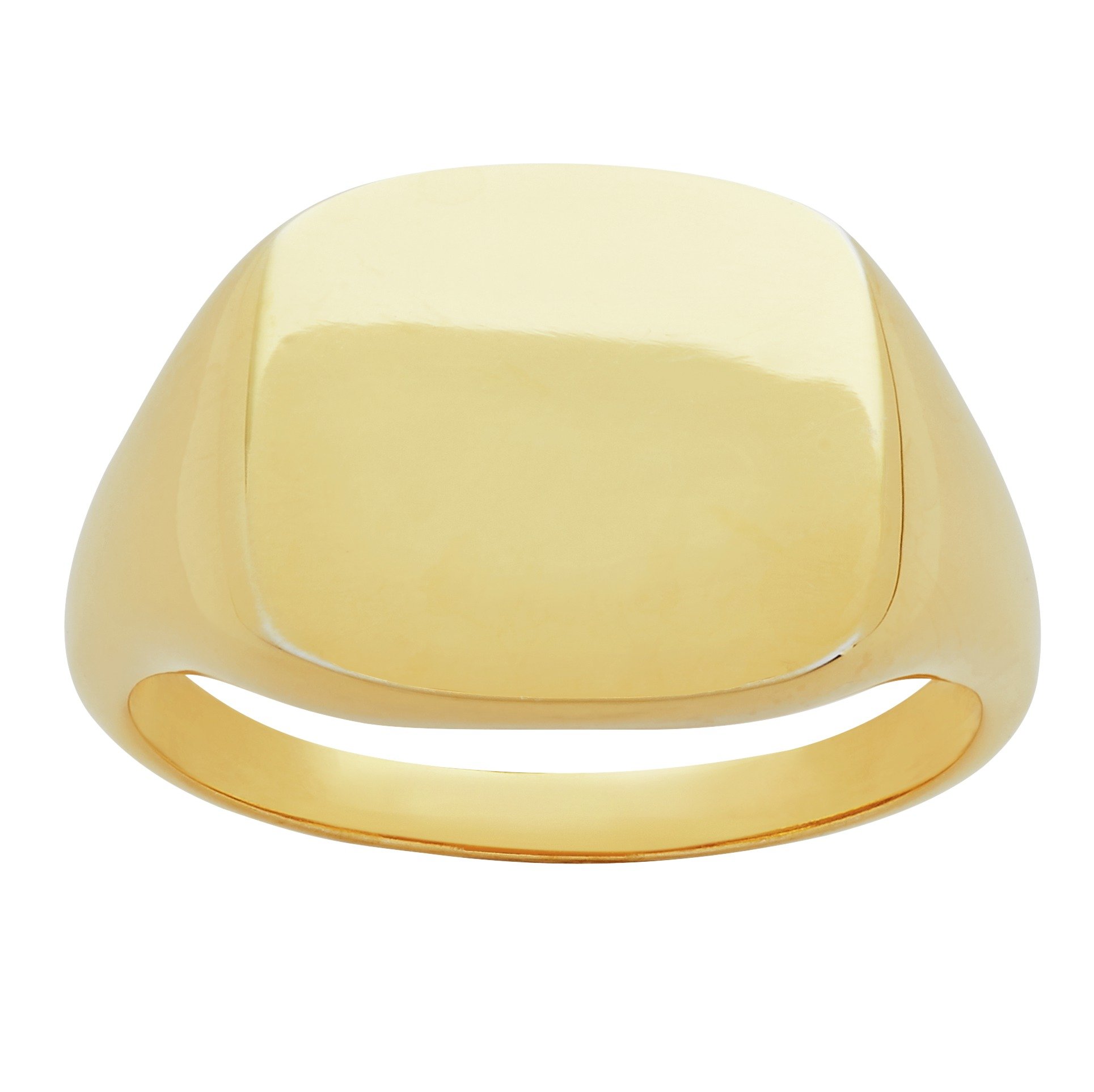 Revere Men's 18ct Gold Plated Silver Square Signet Ring review