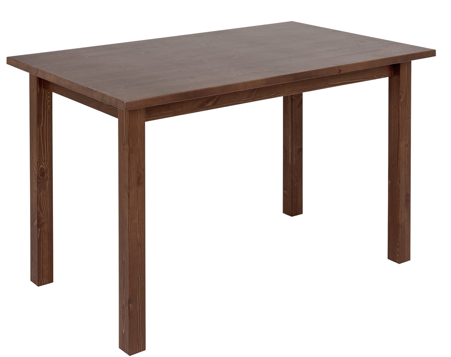 HOME Ashdon Solid Pine 4 Seater Dining Table - Walnut Effect Review