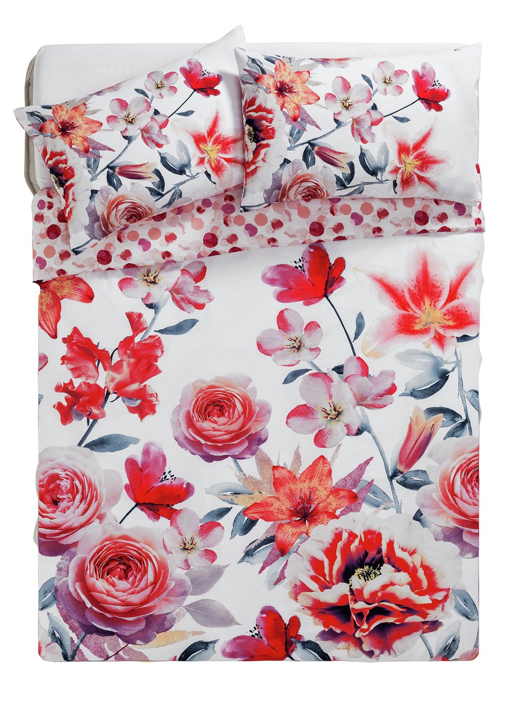 HOME Lily Graphic Floral Bedding Set - Kingsize Review