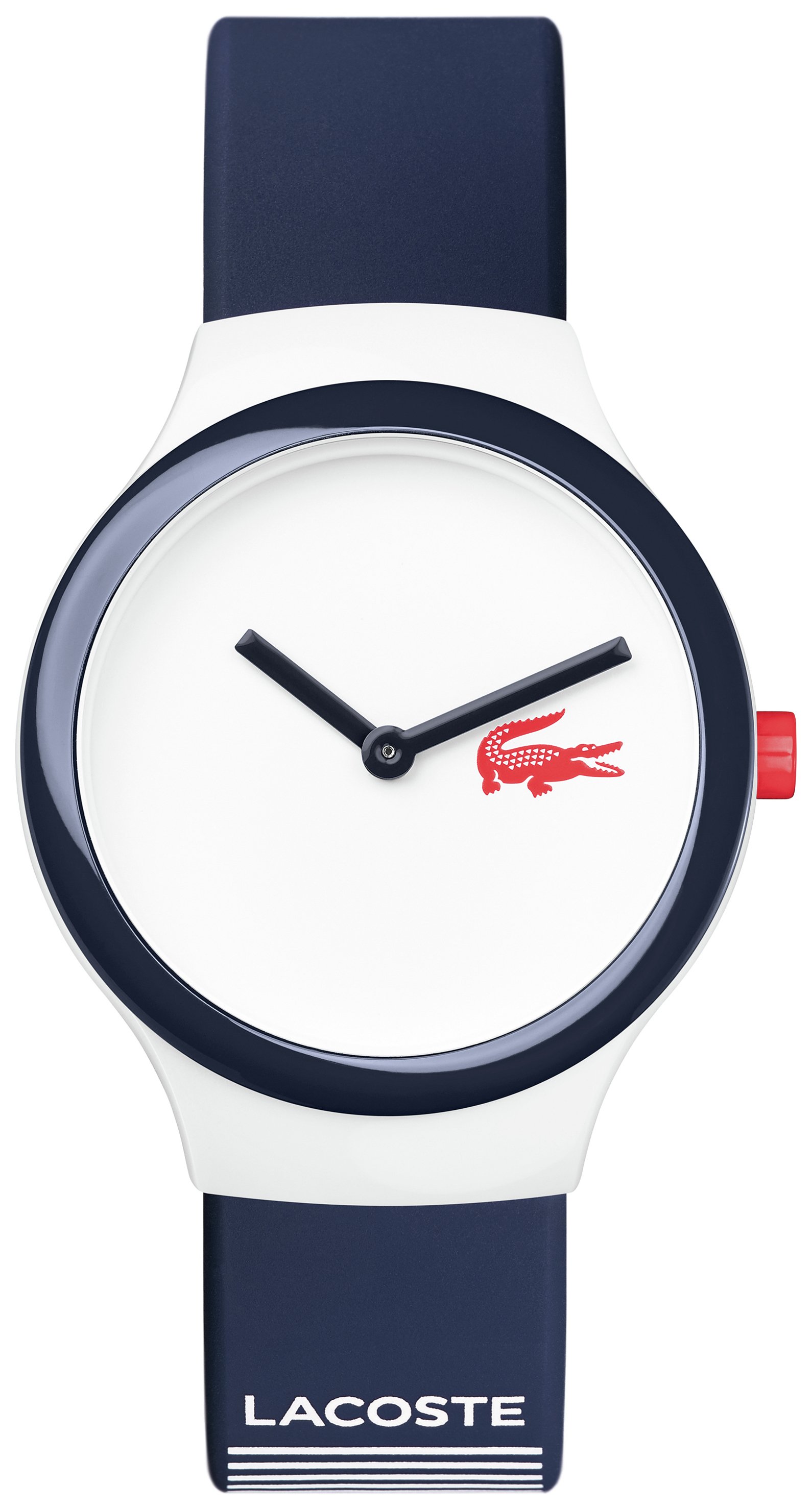 Lacoste Unisex Goa 2020122 Navy and Red Watch review