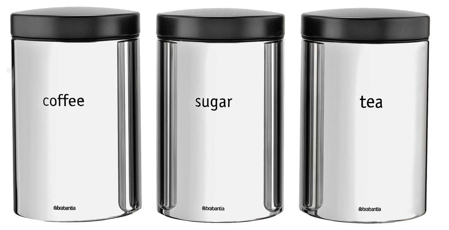 Brabantia Brilliant Steel Set of 3 Storage Jars review