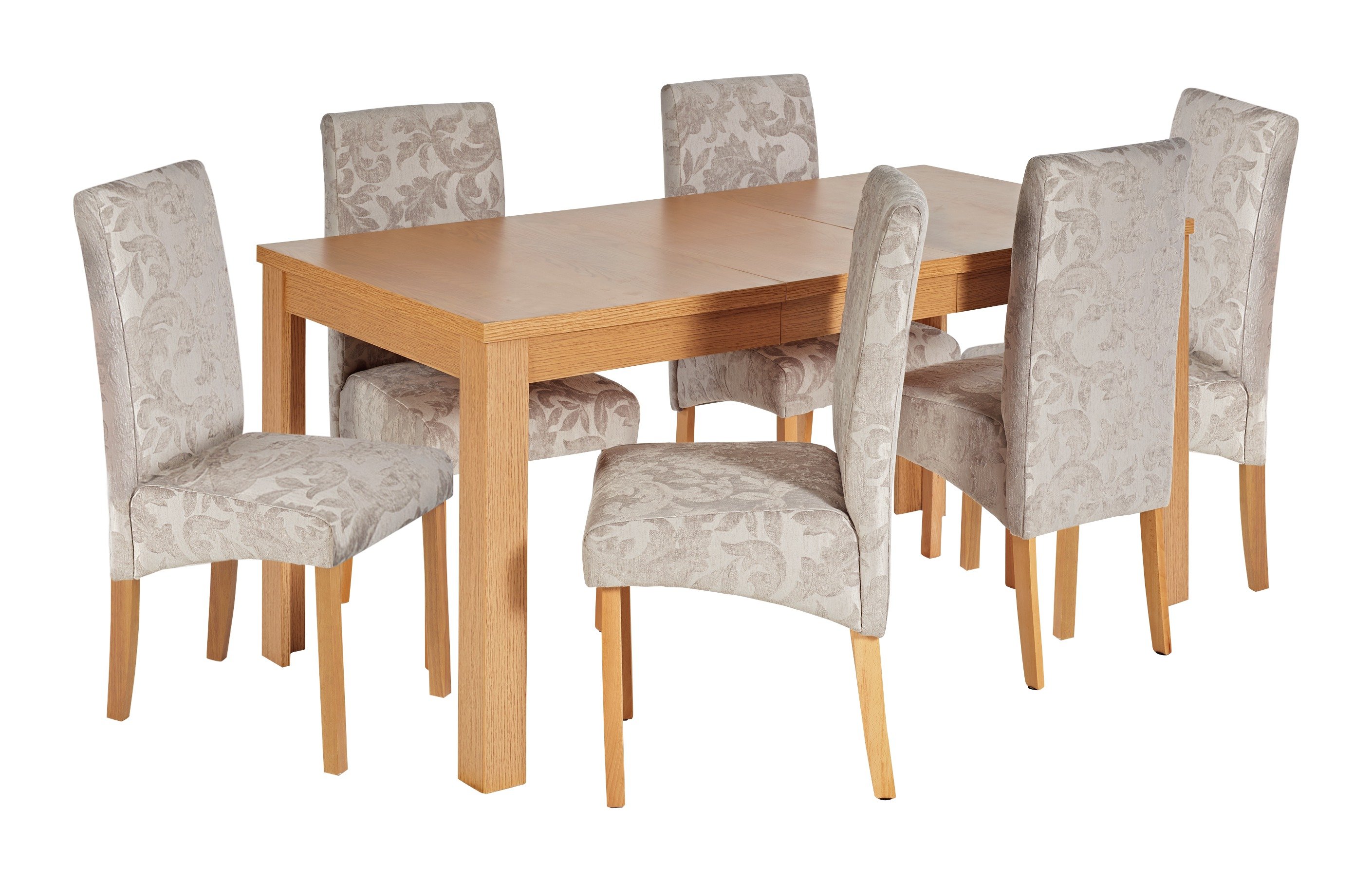 HOME Elmwood Ext Oak Veneer Table & 6 Chairs Review