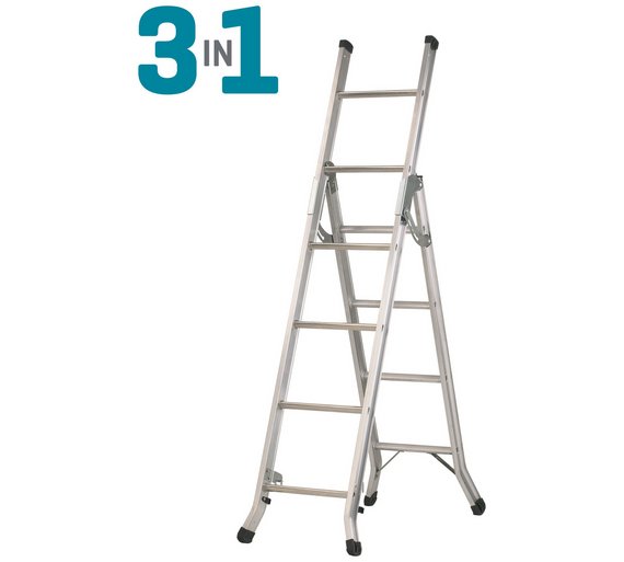 Buy Abru 3 Way Combination Ladder 3.40M Max. *SWH at Argos.co.uk Your