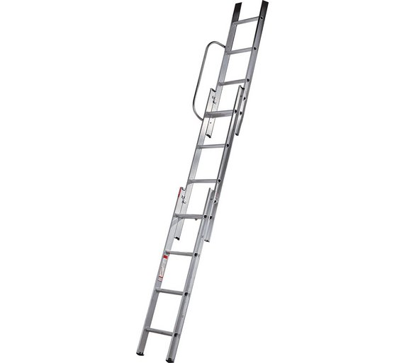 Buy Abru 3 Section Loft Ladder With Handrail at Argos.co.uk Your Online Shop for Ladders and