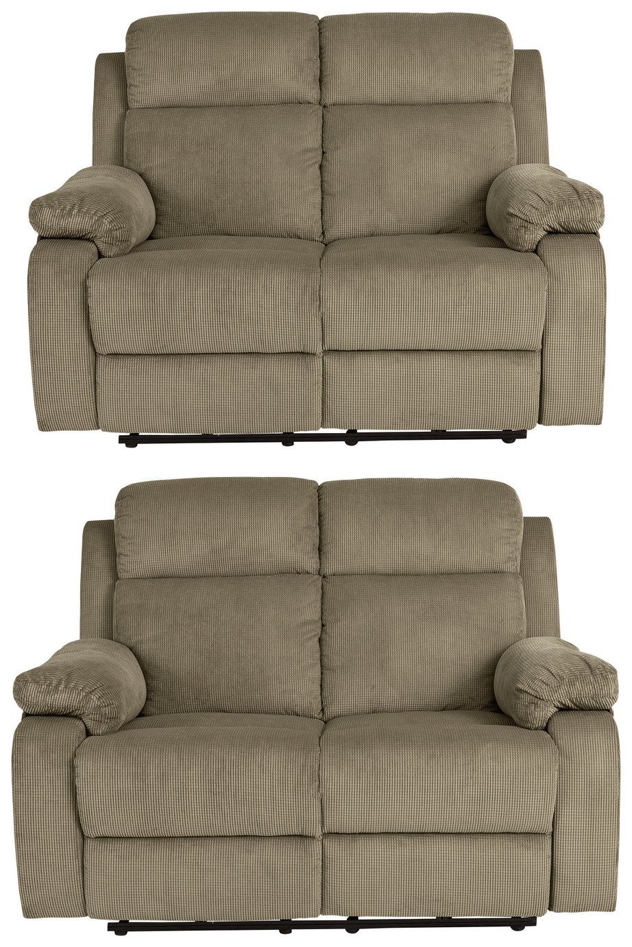 Collection New Bradley Pair of 2 Seat Recliner Sofas - Mink Review