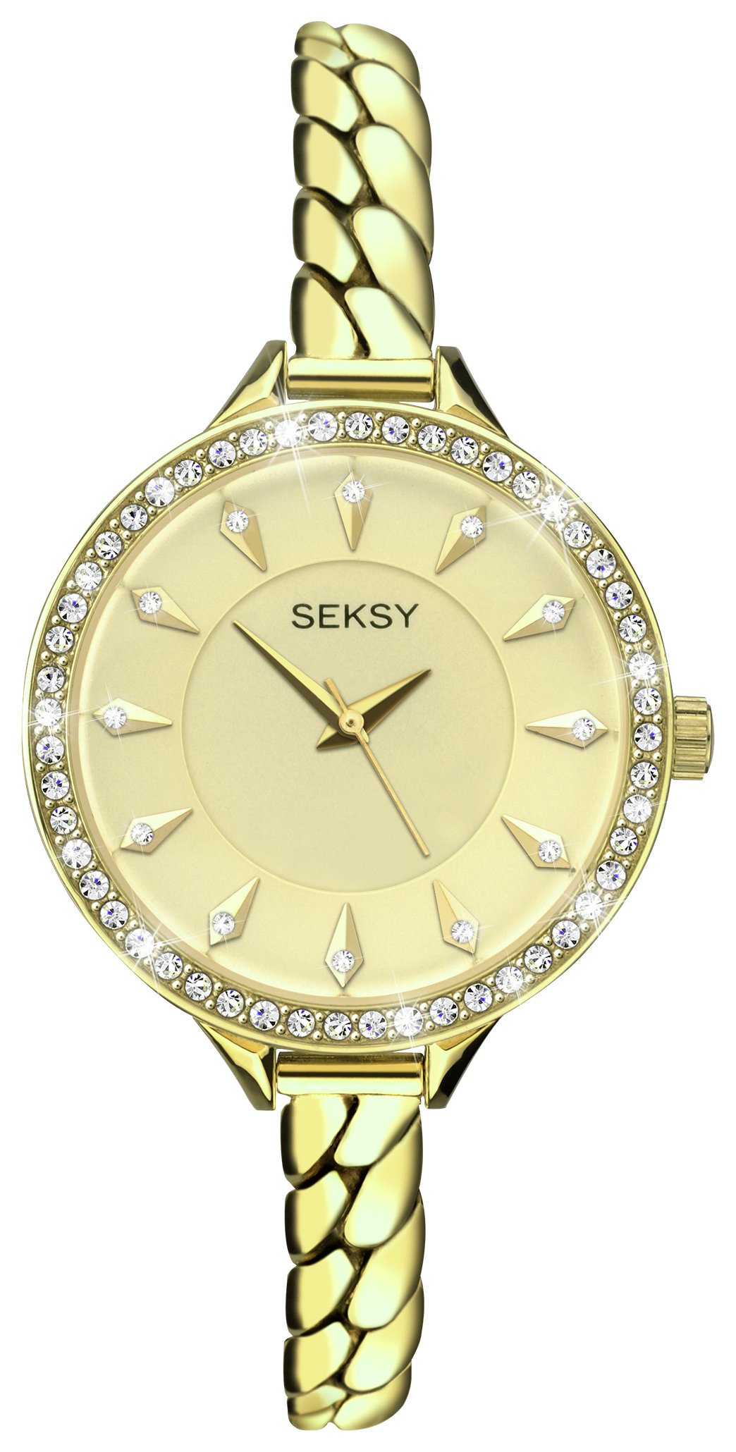 Seksy Ladies' 2096 Embrace Gold Plated Bracelet Watch. review