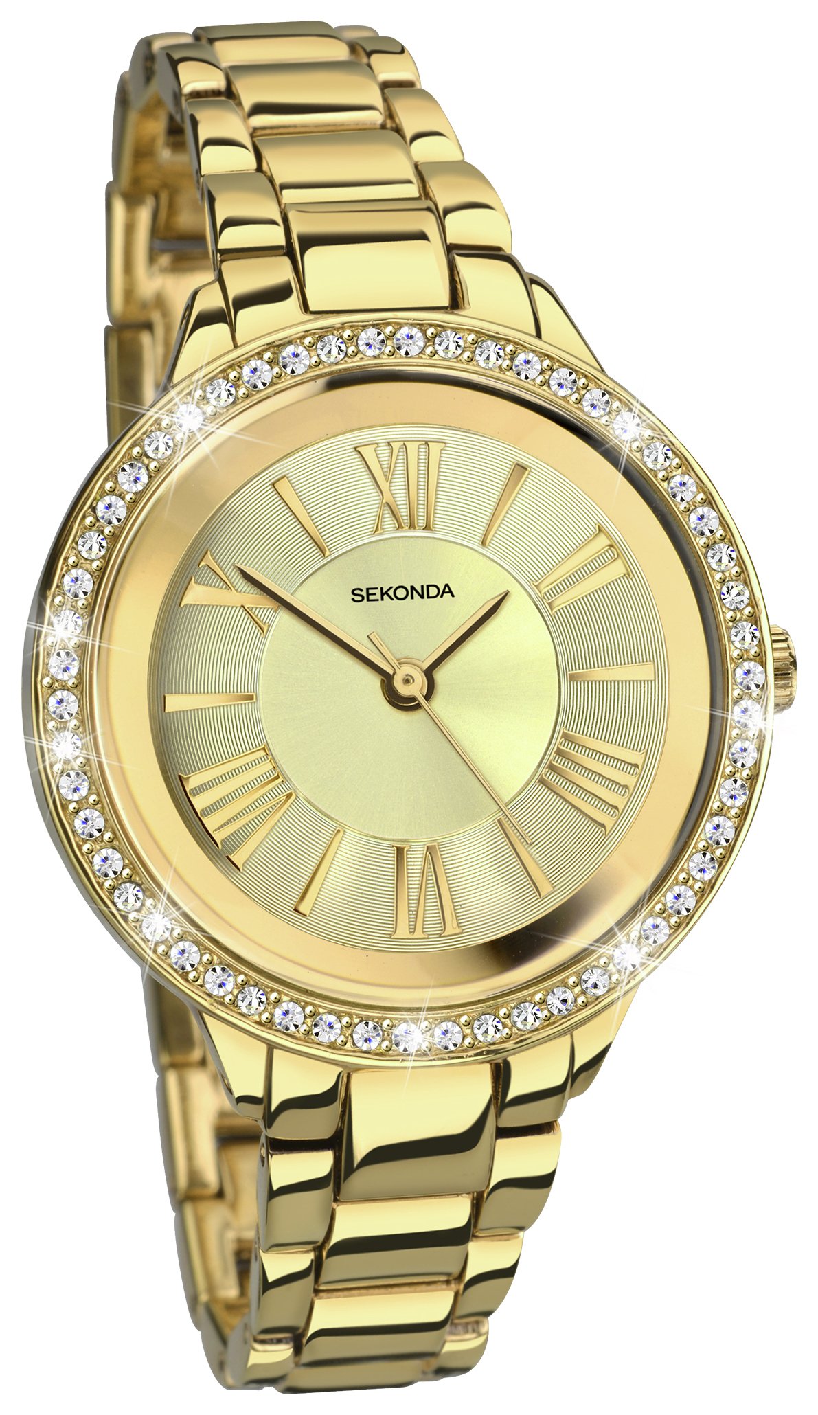 Sekonda Ladies' Editions Stone Set Gold Plated Watch review