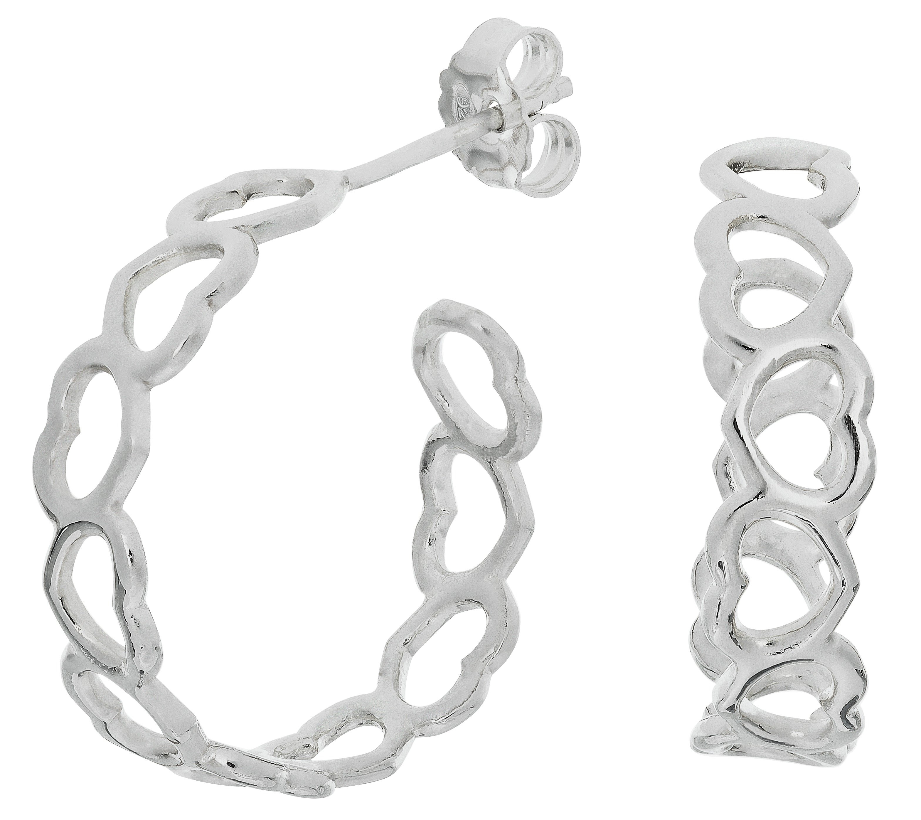 Revere Sterling Silver Heart Hoop Earrings review