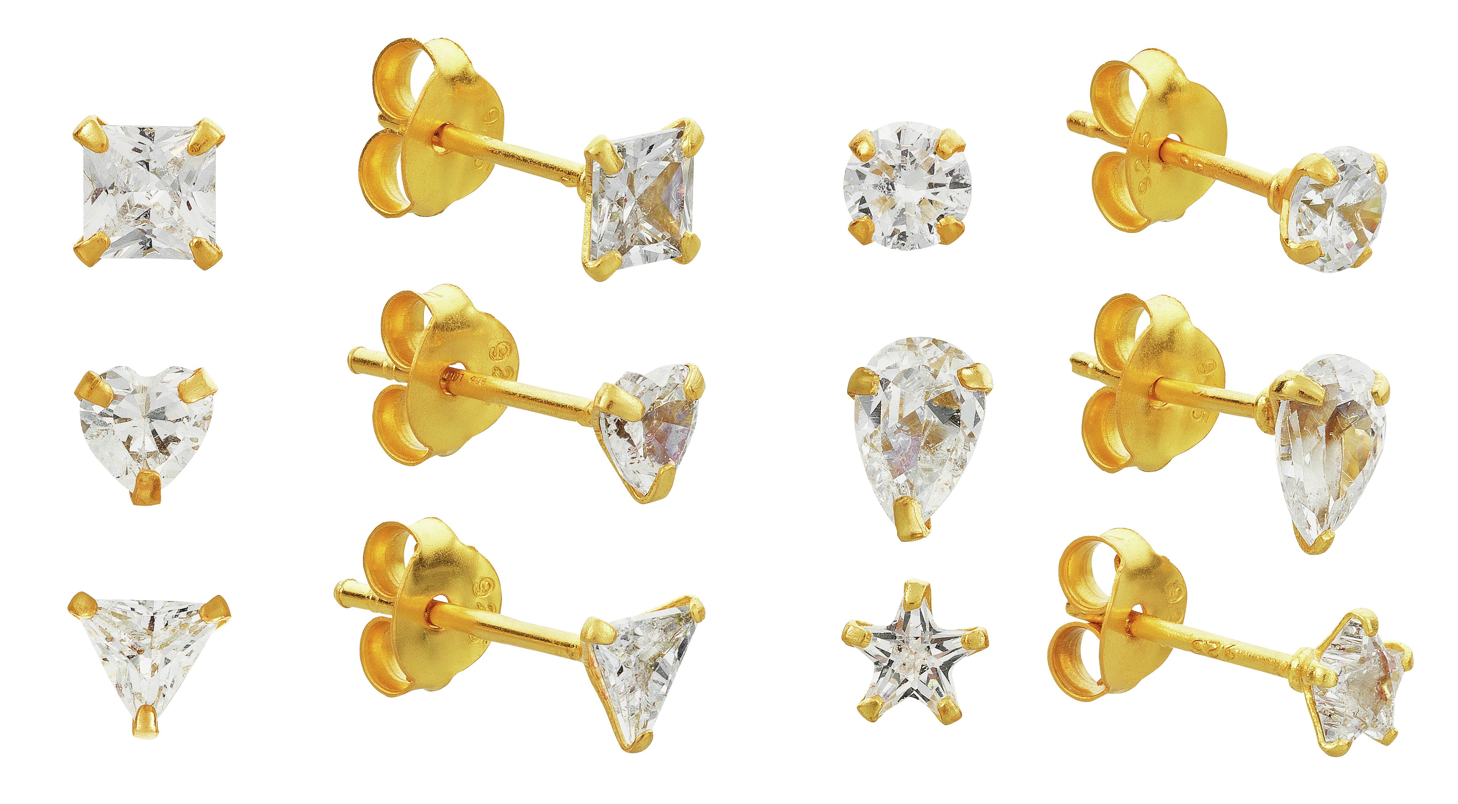 Revere 18ct Gold Plated Silver CZ Studs review