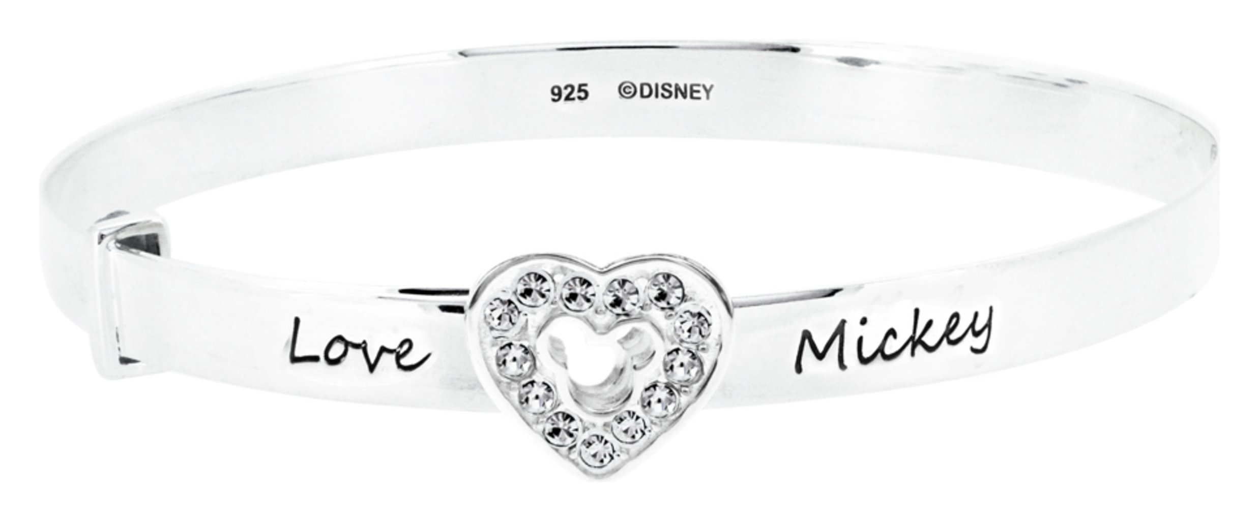 Disney Sterling Silver Mickey Mouse Crystal Bangle review