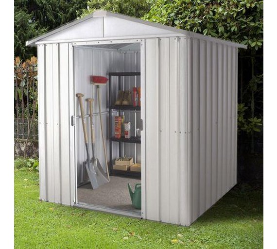 Buy Yardmaster Apex Metal Garden Shed - 6 x 4ft at Argos 