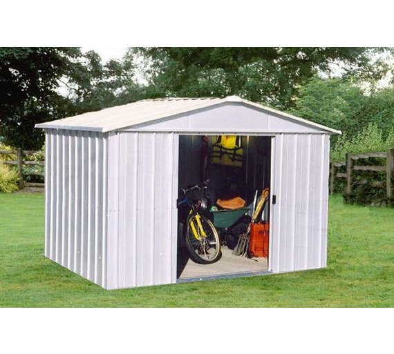 Buy Yardmaster Apex Metal Garden Shed 10 x 8ft at Argos.co.uk Your