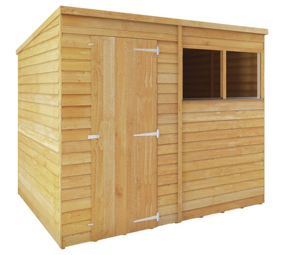 Buy Mercia Garden Overlap Pent Wooden Garden Shed 8 x 6ft at Argos.co