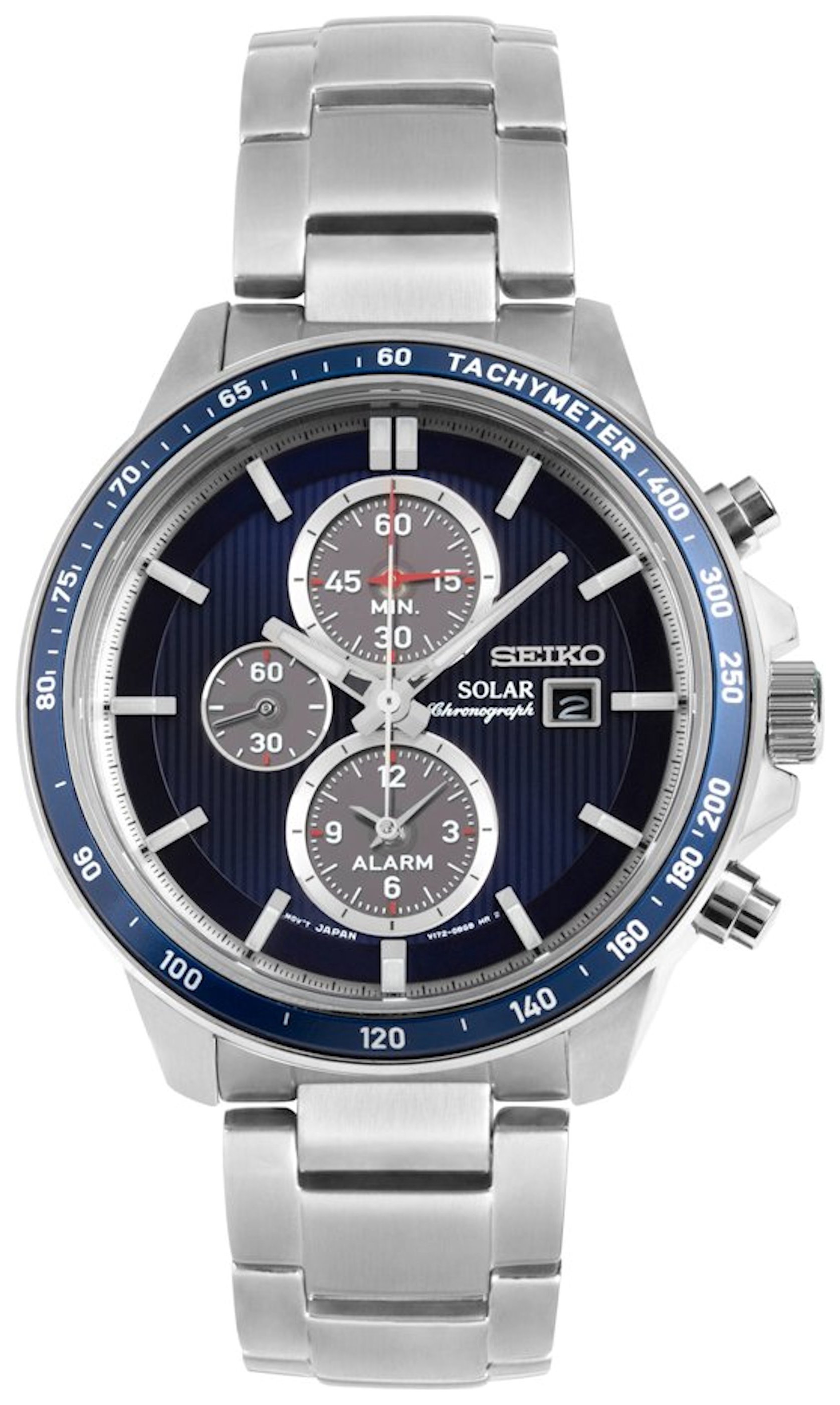 Seiko Men's Blue Dial Solar Chronograph Watch Review