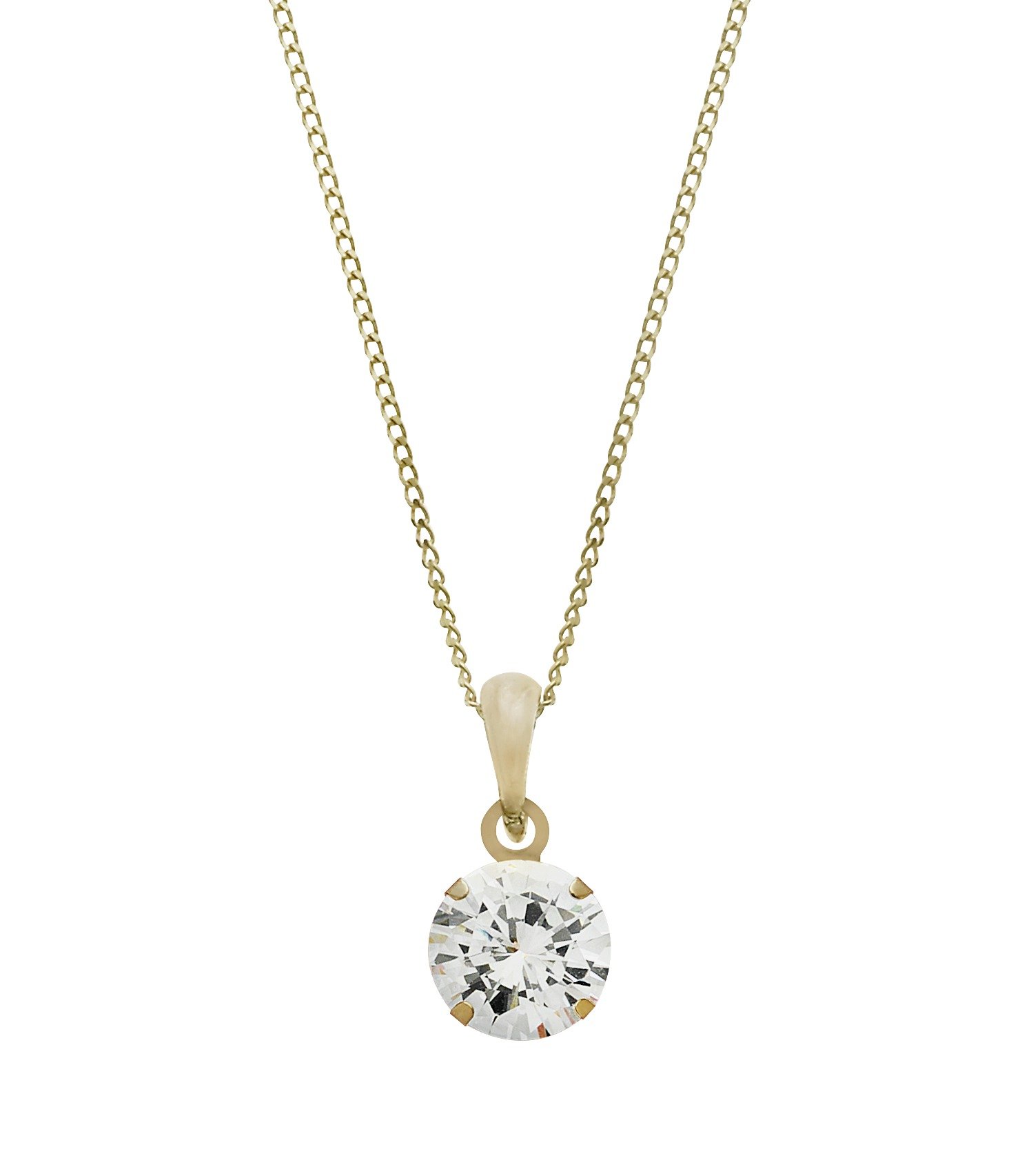 Revere 9ct Gold Cubic Zirconia Drop Pendant review