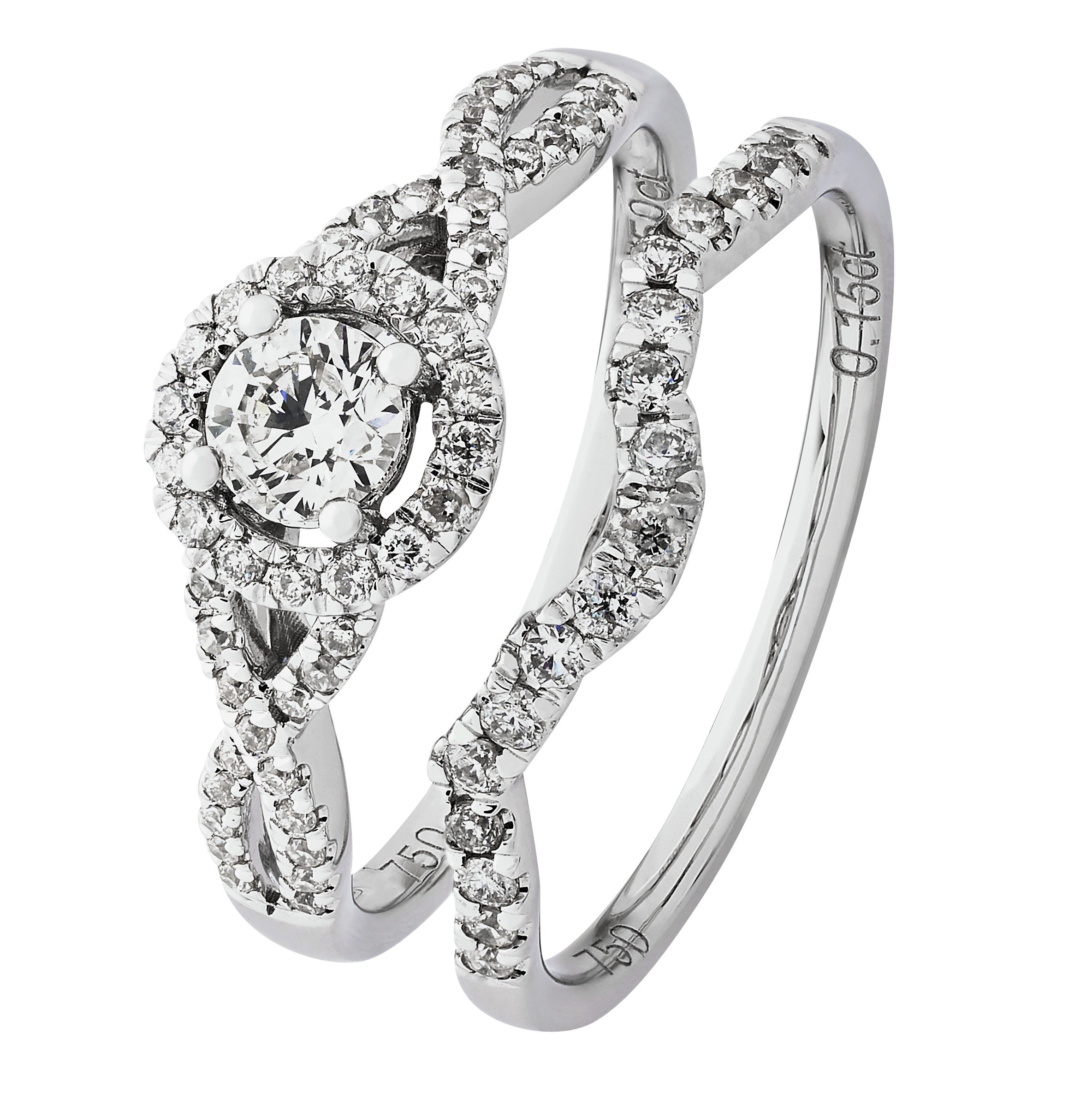 Revere 9ct White Gold 0.65ct tw Diamond Bridal Ring Set review