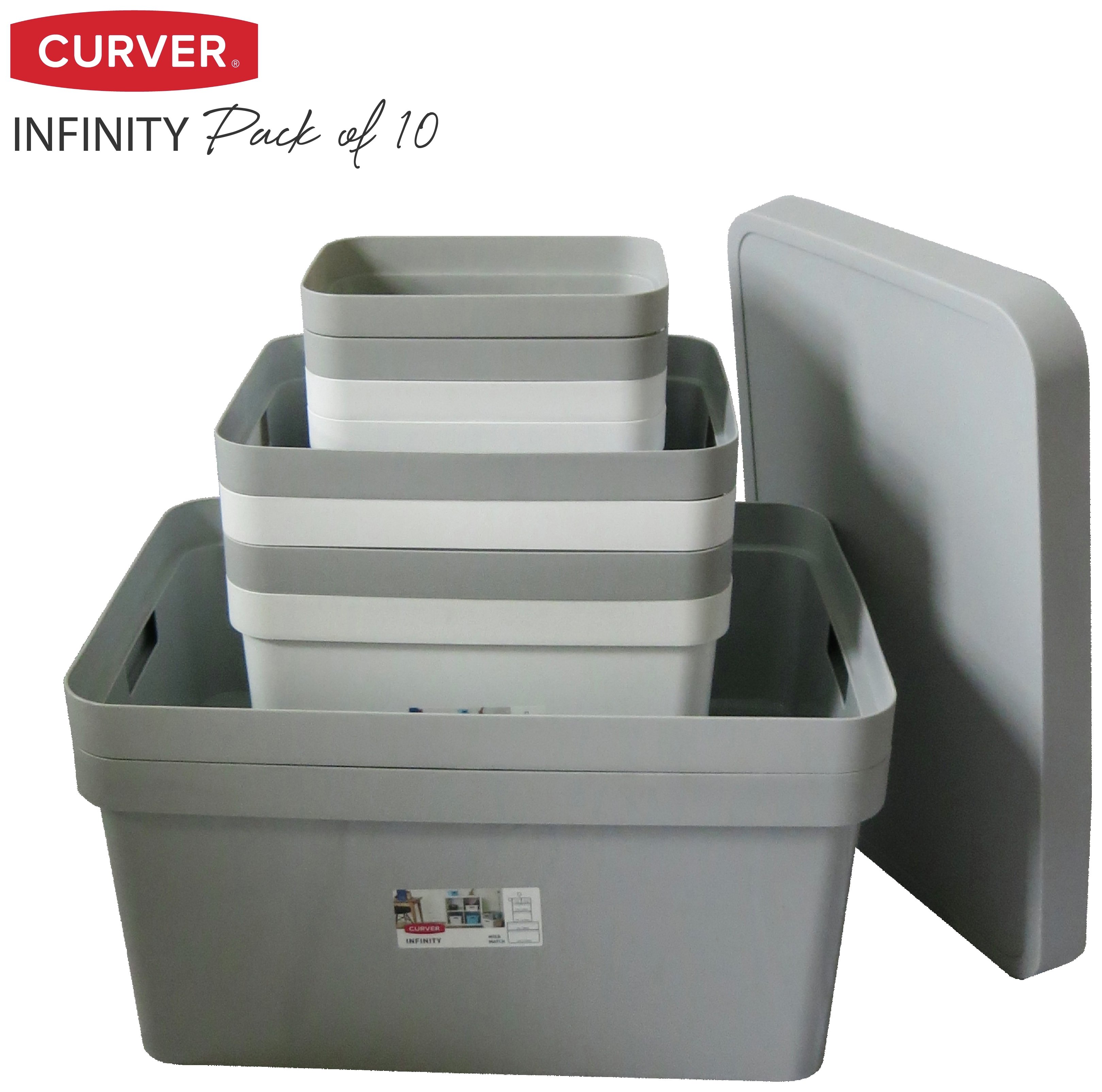 Curver Modular Infinity Storage Boxes - 10 Pack Review