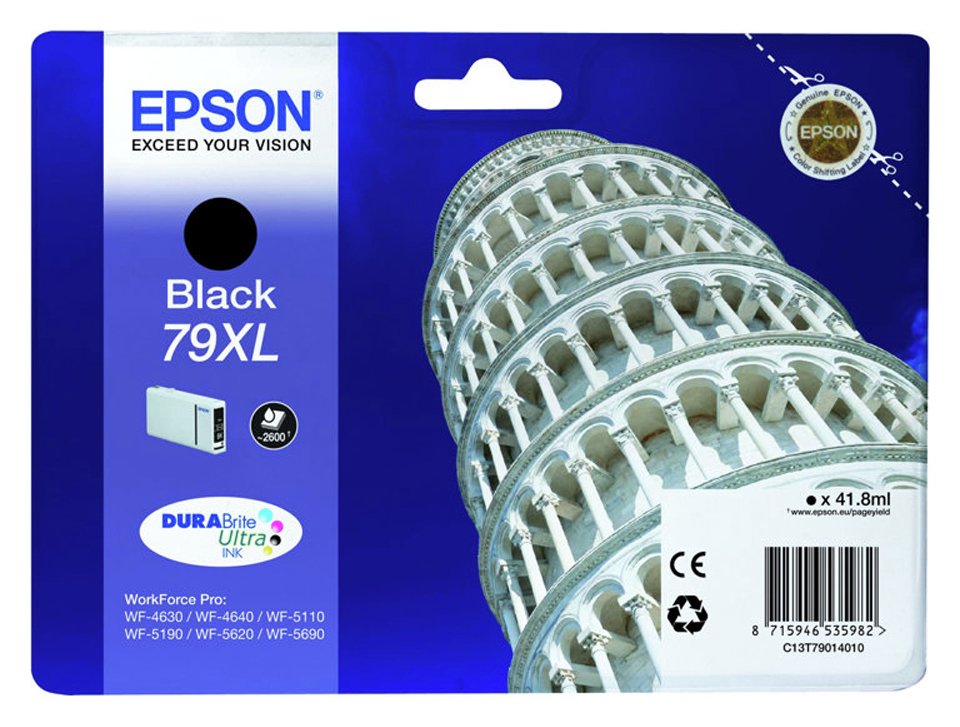 Epson Tower of Pisa 79XL 41.8 ml Black Ink Cartridge. review