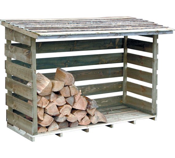 Buy Forest Garden Wooden Log Store at Argos.co.uk Your Online Shop