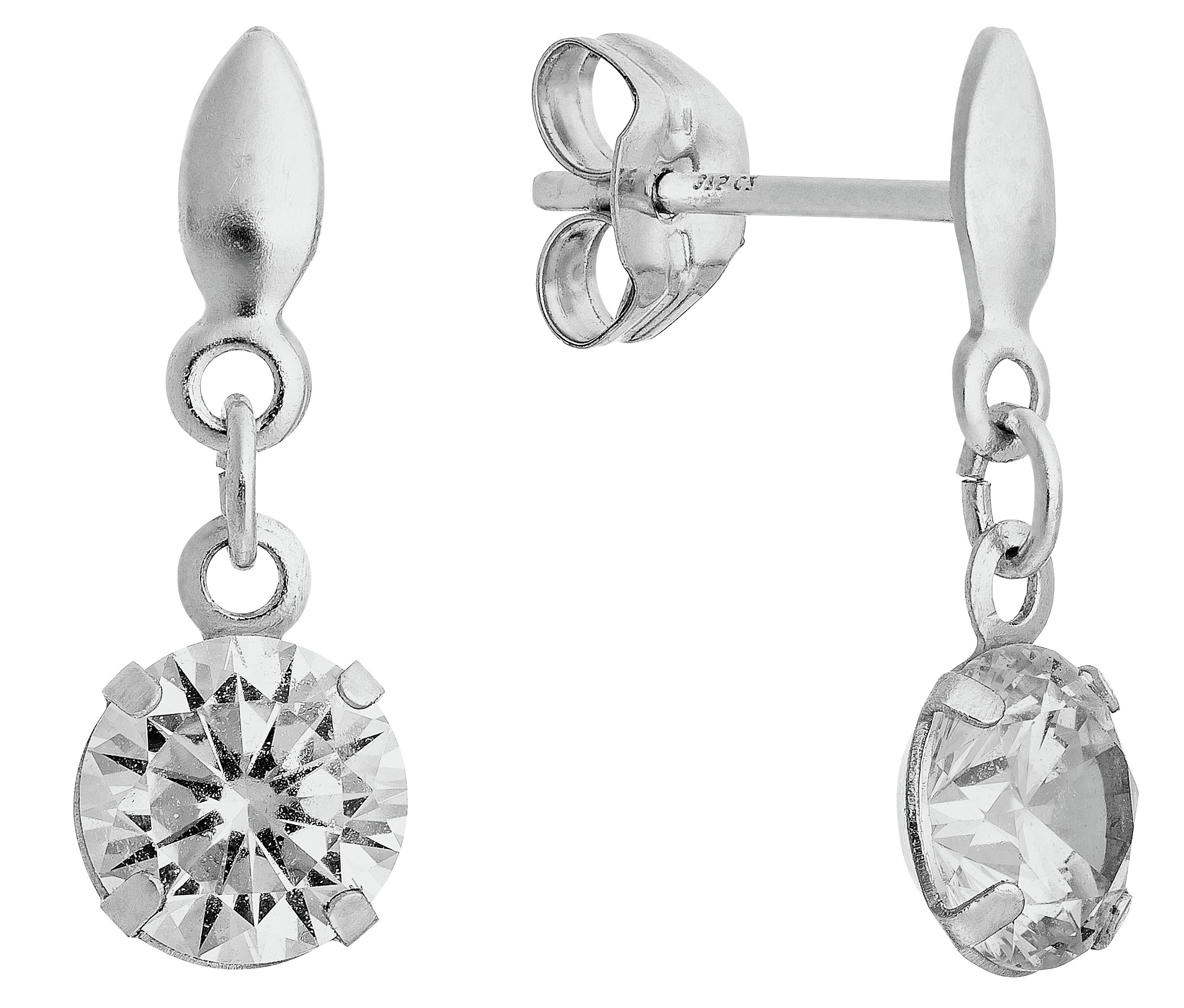 Revere 9ct White Gold Cubic Zirconia Drop Earrings review